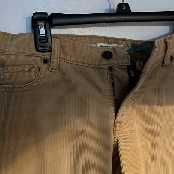 Abercrombie stretch flare cords size 6 tan - Picture 2 of 10